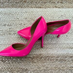 NWOB: Jessica Simpson Hot Pink D’Orsay Heels, size. 8/39